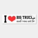 Search for big truck bumper stickers Humor