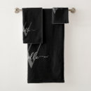 Search for black and silver bath towels Monogrammed
