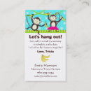 Search for monkey business cards Colorful