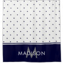 Search for navy blue and white shower curtains Modern