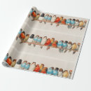 Search for bird wrapping paper Vintage