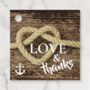 Search for nautical favor tags love and thanks