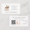 Search for baby sitter business cards Modern
