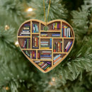 Search for library christmas decor book nerd