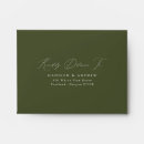 Search for olive green wedding envelopes Minimalist