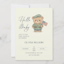 Search for patriotic baby shower invitations Bear