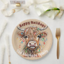 Search for scottish paper plates Highland cow