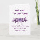 Search for welcome cards Purple
