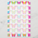 Search for butterflies stationery paper Pattern
