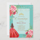 Search for turquoise quinceanera invitations Elegant