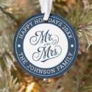 Search for newlywed wedding ornaments Double sided
