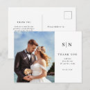 Search for wedding thank you photo postcards Stylish