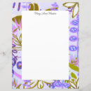 Search for unique stationery paper Purple