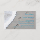 Search for footprints business cards ocean