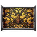 Search for gold serving trays Black