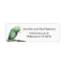 Search for parrot return address labels Green