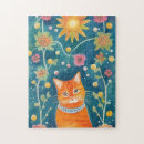 Search for tabby cat puzzles Flowers