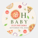 Search for pizza stickers Pizza baby shower