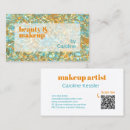 Search for turquoise and gold business cards Customer