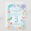 Search for dolphin birthday invitations Ocean animals