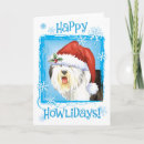 Search for old english sheepdog christmas cards Oes