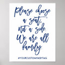 Search for choose a seat wedding signs We are all family