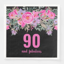 Search for black floral napkins Party