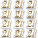 Search for number 21 stickers Elegant