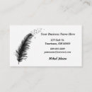 Search for feather business cards Black