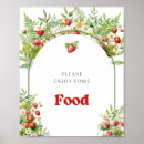 Search for food table signs posters Strawberry