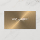 Search for metallic business cards Gold