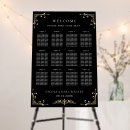 Search for black gold wedding seating charts Modern