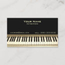 Search for keyboard business cards musical