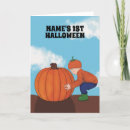 Search for baby first halloween cards Pumpkin