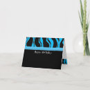 Search for zebra birthday cards Black