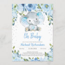 Search for blue and silver baby shower invitations For kids