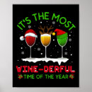 Search for humorous drinking wine posters Merry christmas