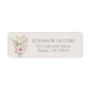 Search for wildflower return address labels Girl baby shower