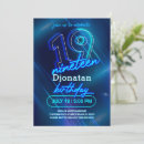 Search for 19th birthday invitations Neon