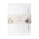 Search for floral wedding invitation belly bands Watercolor