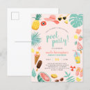 Search for pink pool party invitations For her