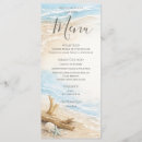 Search for beach wedding menus Seashells