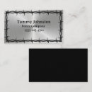Search for barbed wire business cards Fence