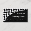 Search for houndstooth business cards black