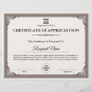 Search for certificate of appreciation Company