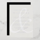 Search for silver and white invitations Chic