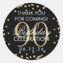 Search for 90th birthday stickers Thank you