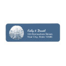 Search for sand dollar return address labels Blue