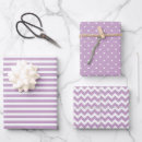 Search for lilac wrapping paper Stripes