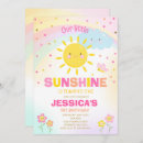 Search for you are my sunshine birthday invitations Our little sunshine